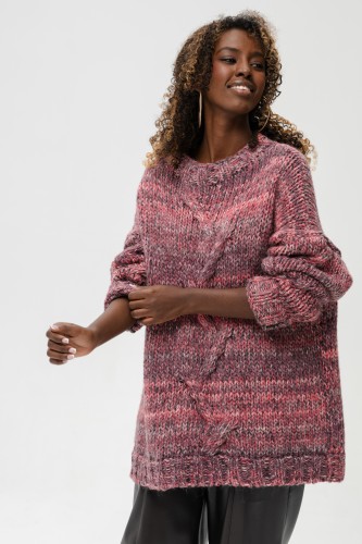Sweter Damski Klipo Aubergine