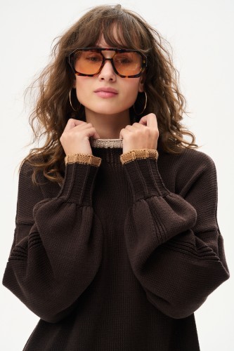 Sweter Damski Koba Dark Brown