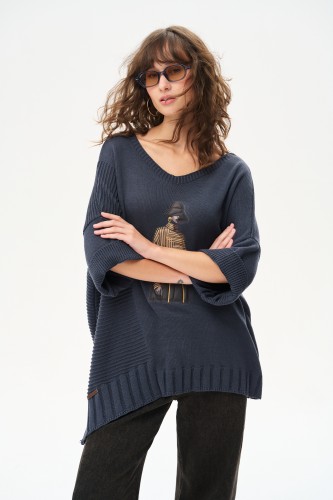 Sweter Damski Likola Graphite