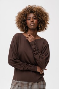 Bluzka Damska Fiola Chocolate
