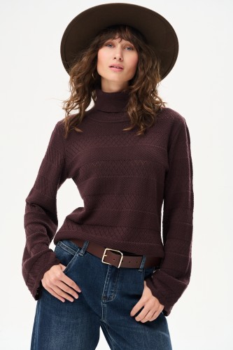 Sweter Damski Abby Dark Brown