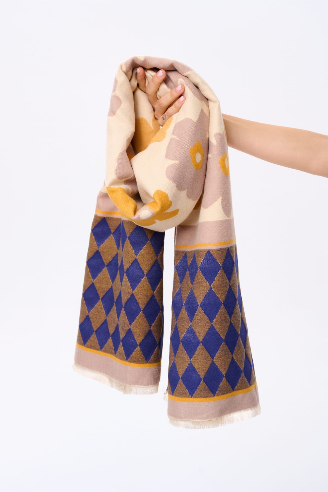 Szal face AW24 #3 kobalt musztarda (1).jpg