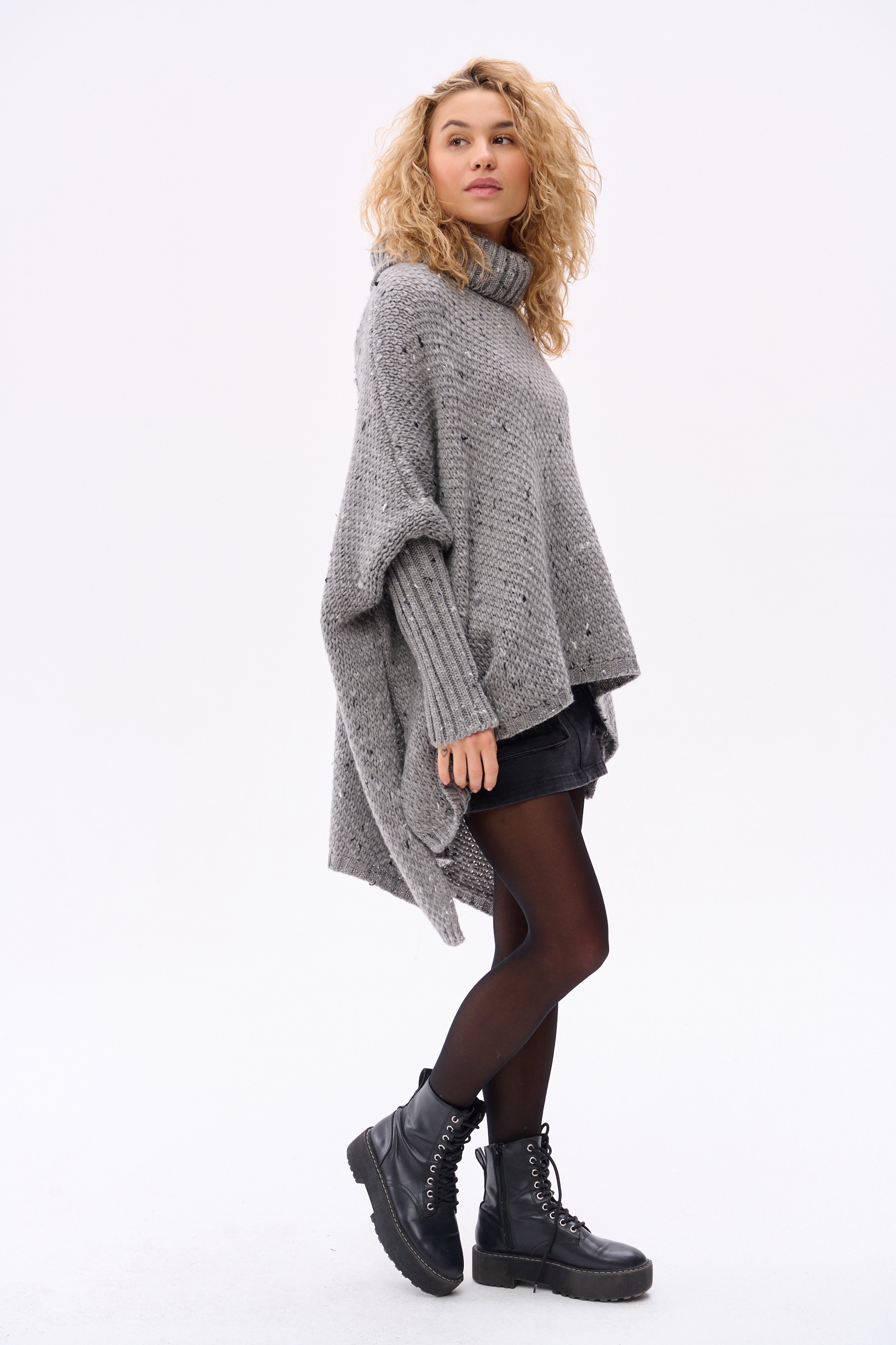 Sweter Damski Tris Szary melanż  (4).jpg